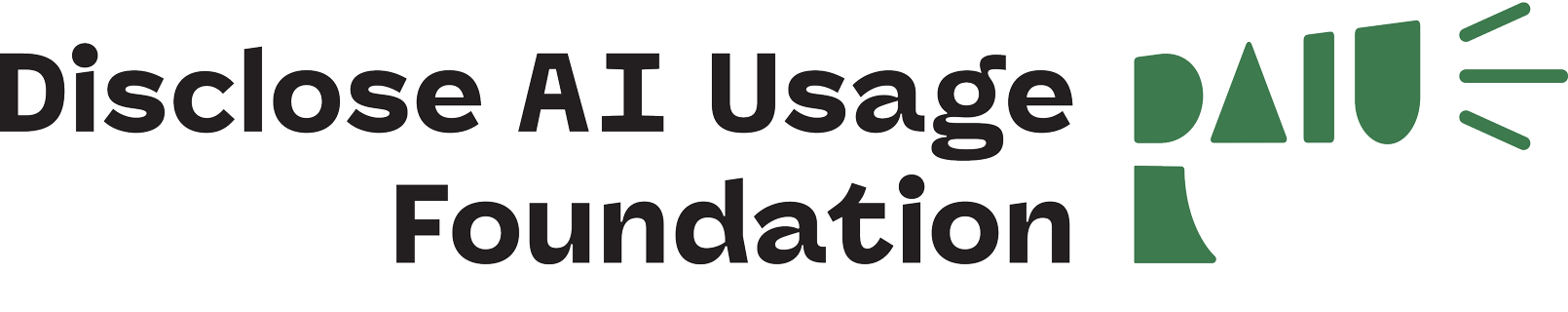 DAIU, Disclose AI Usage logo